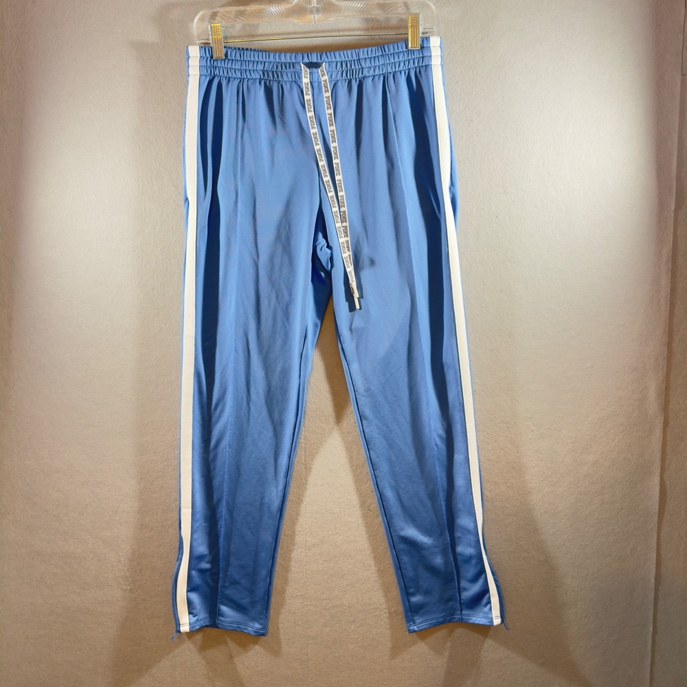 601 | PINK Active Ankle Zip Blue Track Pants Womens Medium Side Stripe Joggers
